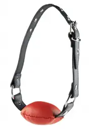 Кляпы, ошейники красный