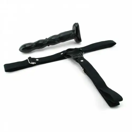 Страпон с вибрацией Twist N' Shout, черный photo 1