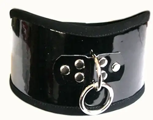 Широкий ошейник с кольцом photo 1