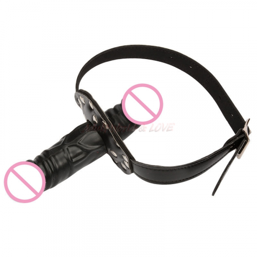 Двойной кляп в рот на ремне photo 1