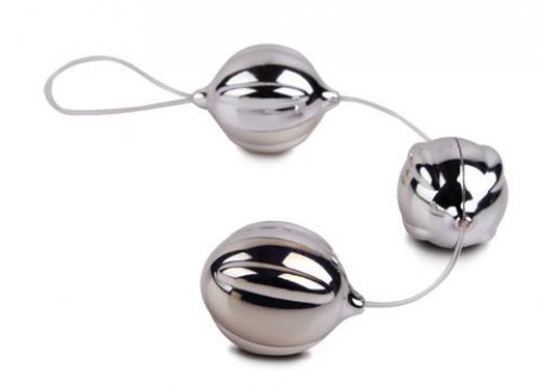 Вагинальные шарики FunZone ViBalls Triple Silver photo 1