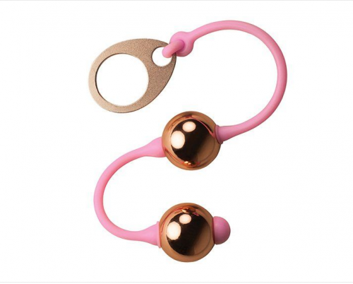 Вагинальные металлические шарики Rocks Off Golden Balls photo 1