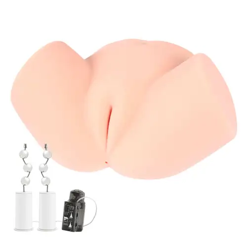 Мастурбатор-полуторс Kokos Samanda 2WayPlus с вибрацией и массажем, два входа: вагина и попка photo 1