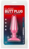 Анальная пробка BUTT PLUG CLASSIC MEDIUM PINK photo 4
