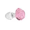 Стеклянная анальная пробка Pillow Talk Rosy Luxurious Glass Anal Plug, ⌀3,3 см, вибропуля в подарок photo 2
