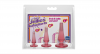 Набор анальных пробок Doc Johnson Crystal Jellies Anal Initiation Kit - Pink photo 2