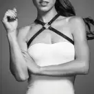 Портупея из экокожи Bijoux Indiscrets MAZE — Cross Chest Harness Black photo 1