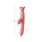 Вибратор с подогревом и вакуумной стимуляцией клитора Zalo - ROSE Vibrator Strawberry Pink photo 2