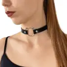 Чокер на шею Кошечка Art of Sex - Kiti из натуральной кожи, Черный photo 1