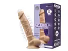 Фаллоимитатор с вибрацией SilexD Vetus Vibro Flesh (MODEL 1 size 8in) + LRS, двухслойный photo 1