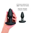 Анальная пробка с вибрацией и жемчужным массажем Dorcel Spin Plug, макс. диам. 3,8 см, пульт ДУ photo 2