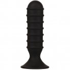 Анальная пробка Menzstuff Ribbed Torpedo Dong 5inch, черная photo 1