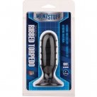 Анальная пробка Menzstuff Ribbed Torpedo Dong 4inch, черная photo 2