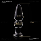 Анальная пробка. Стекло. 11 см. photo 1