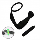 Анальный вибратор с кольцом. Силикон. photo 2