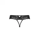 Кружевные стринги с доступом Senia Thong black XXL/XXXL - Passion photo 6