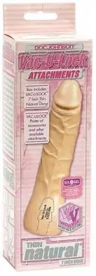 Насадка для страпона VAC-U-LOCK THIN NATURAL photo 4