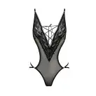 Боди монокини с декольте ERZA BODY black XXL/XXXL - Passion photo 3