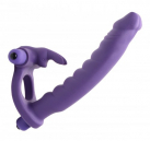 Насадка для двойного проникновения Double Delight Dual Insertion Vibrating Rabbit Cock Ring, 16,5Х2, photo 1