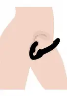 Страпон Revolver Strapless Strap On G-Spot Dildo, 25,5х3,2 см photo 3