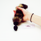 Анальная пробка с черно-бежевым хвостиком, 7смХ2,7см photo 4