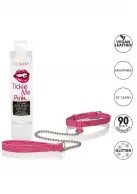 CalExotics Tickle Me Pink Collar w Leash - дизайнерский ошейник с поводком photo 2